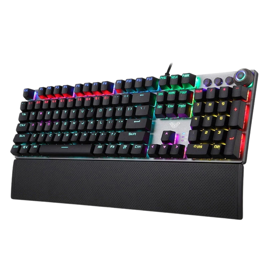 AULA F2088 Mechanical Gaming Keyboard with Backlit and Wrist Support