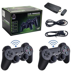 RetroFlix™ 4K Game Stick with Dual Wireless Controllers