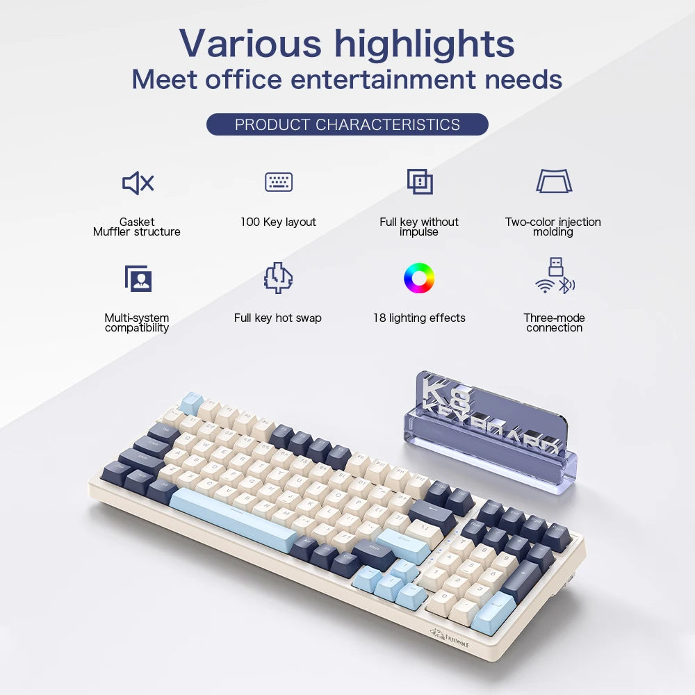 GameMaster™ K8 Wireless Mechanical Gaming Keyboard