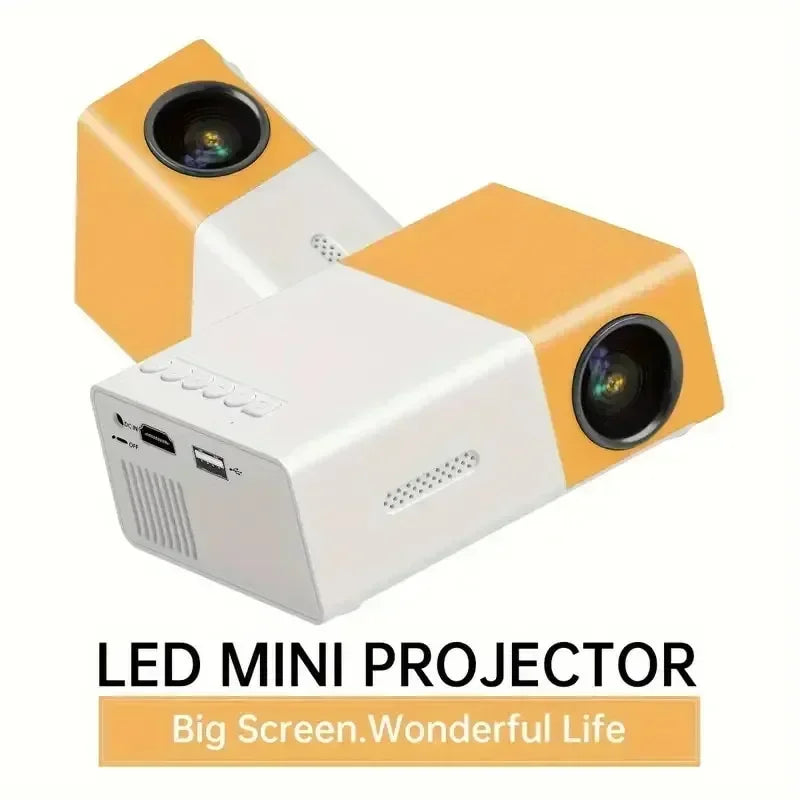 Portable Mini Movie Projector for Outdoor Camping and Home Theater