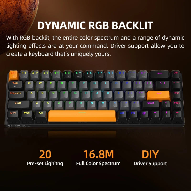 MACHENIKE K500-B68 65% Mechanical Gaming Keyboard