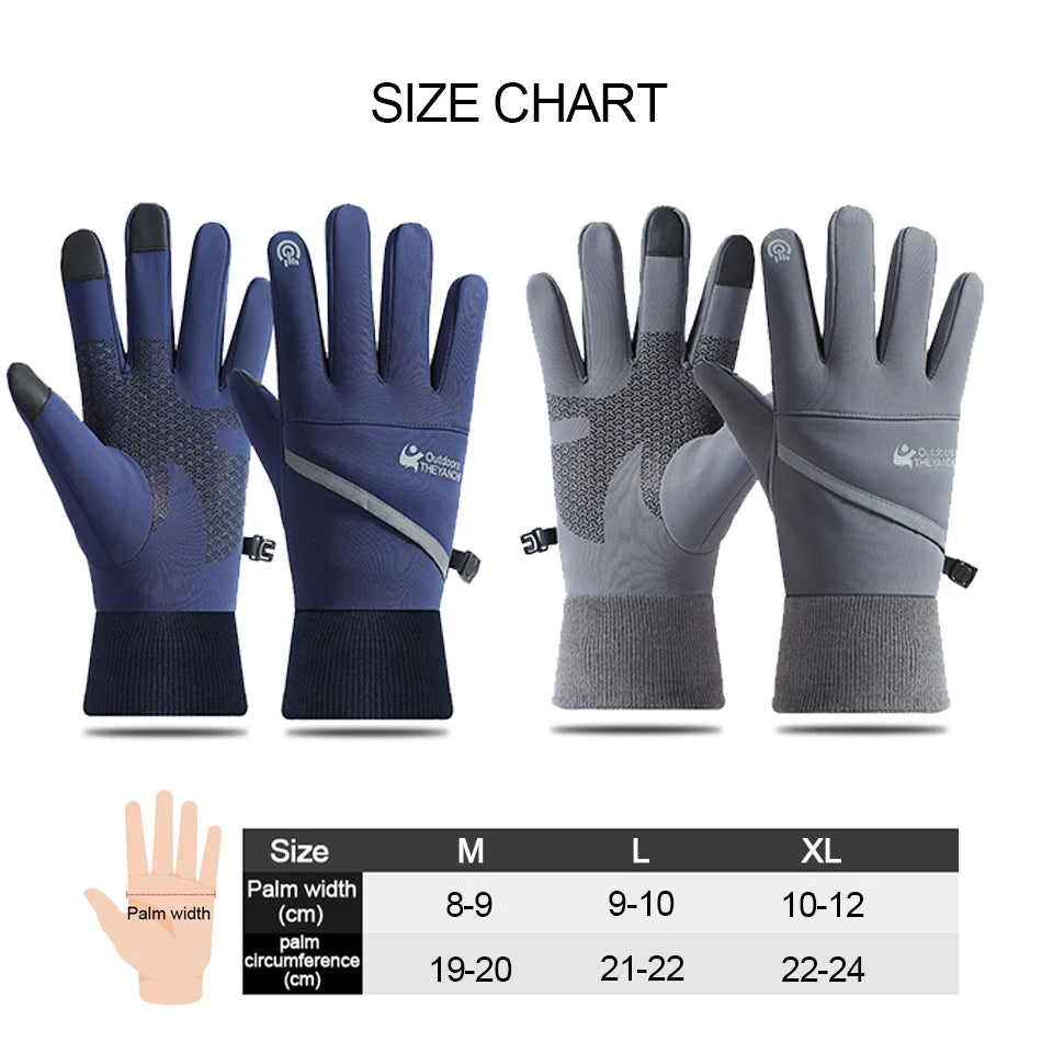 Waterproof Touchscreen Winter Cycling Gloves for Biking and Skiing