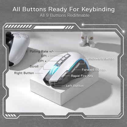 Redragon Strike 9 Wireless Gaming Mouse