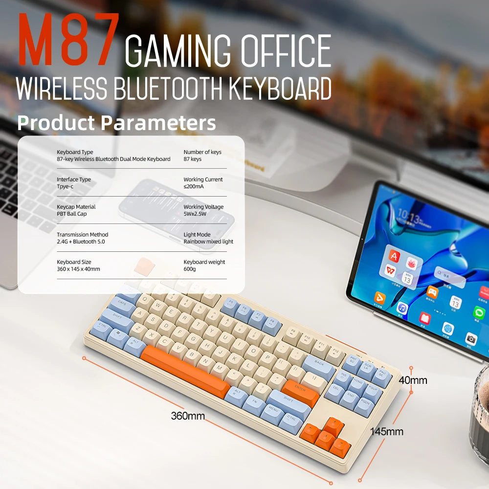 StarBolt™ M87 Wireless Mechanical Gaming Keyboard