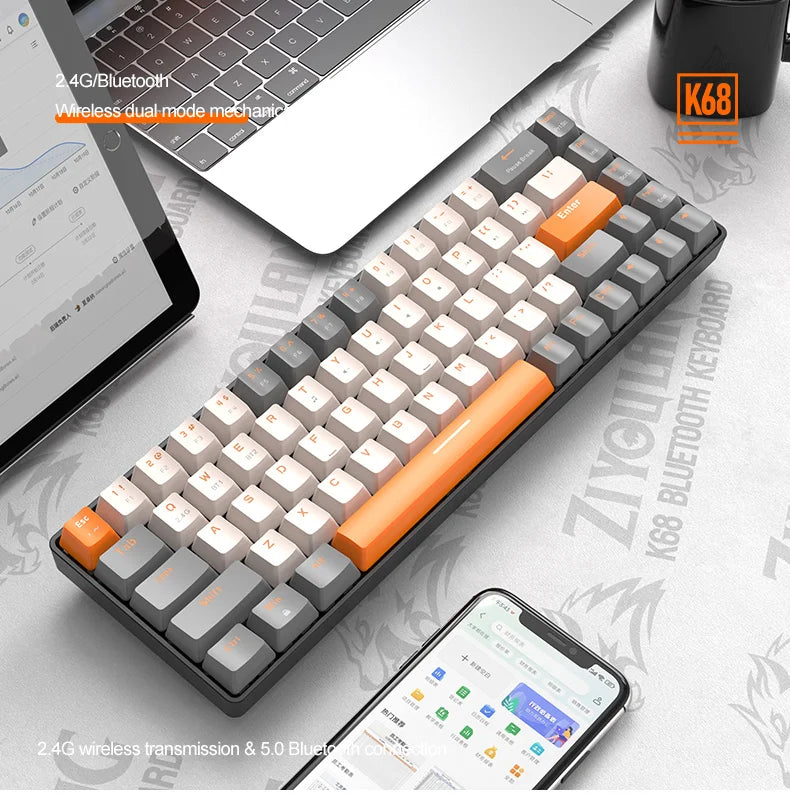 SwiftKey™ K68 Dual-Mode Wireless Mechanical Keyboard