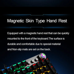 AULA F2088 Mechanical Gaming Keyboard with Backlit and Wrist Support