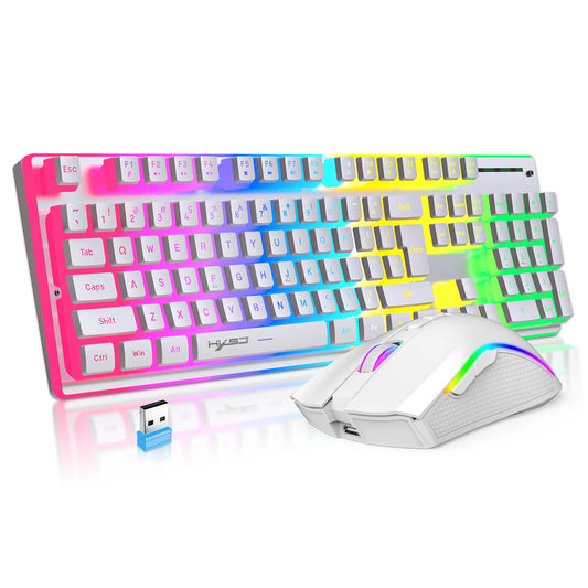 Wireless RGB Gaming Keyboard & Mouse – Perfect for Game Stick