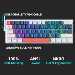 MACHENIKE K500-B61 Mini 60% Mechanical Gaming Keyboard