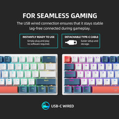 MACHENIKE K500-B61 Mini 60% Mechanical Gaming Keyboard