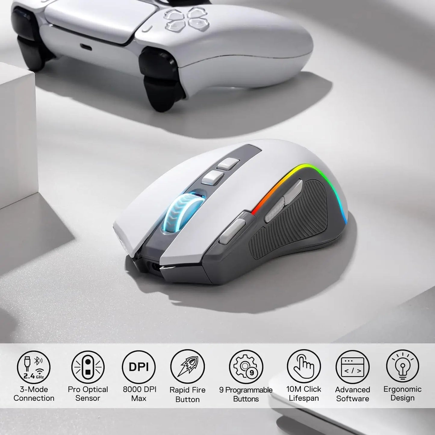Redragon Strike 9 Wireless Gaming Mouse