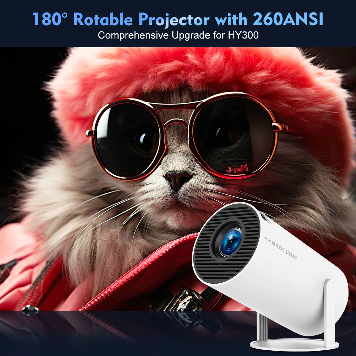 Magcubic 4K Smart LED Projector with Android 11