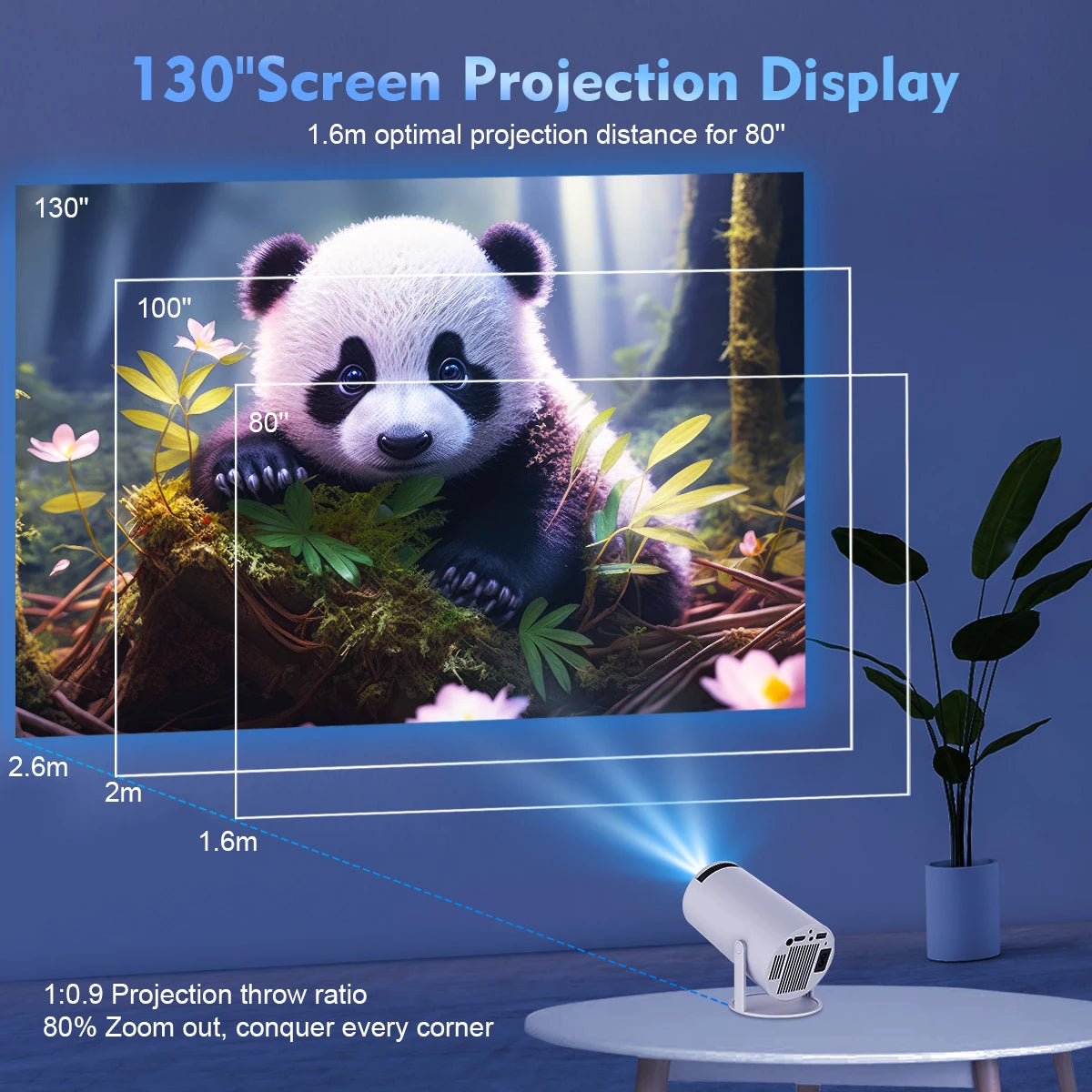 Magcubic 4K Smart LED Projector with Android 11