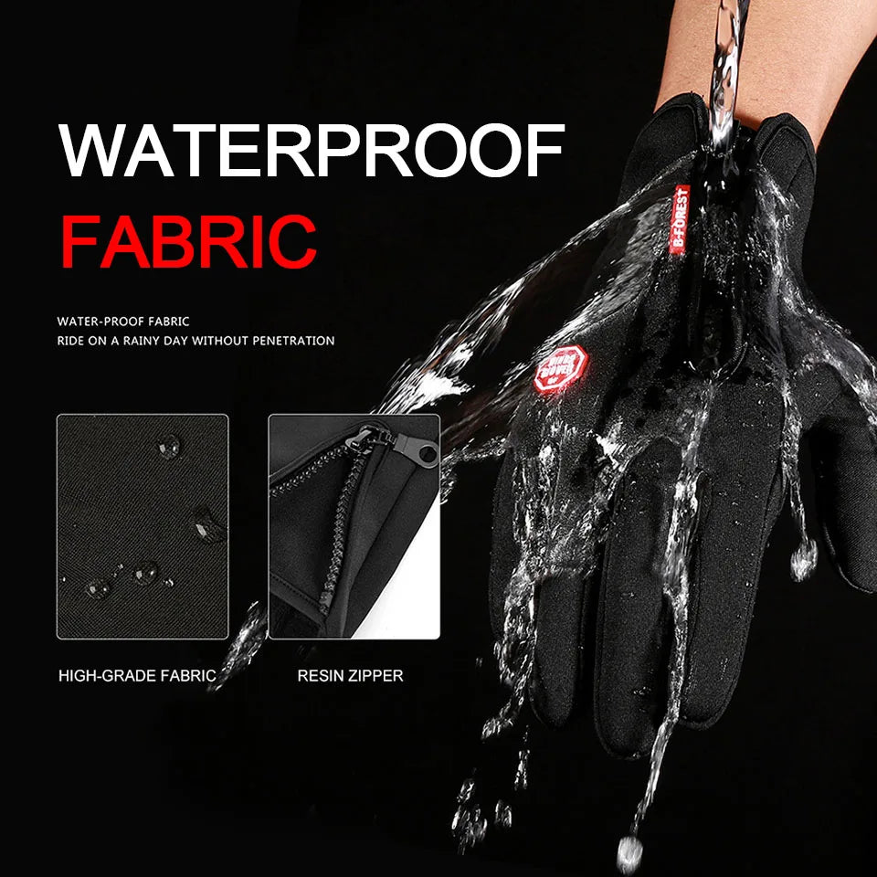 Waterproof Touchscreen Winter Cycling Gloves for Biking and Skiing