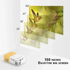 Portable Mini Movie Projector for Outdoor Camping and Home Theater
