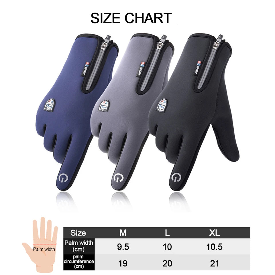 Waterproof Touchscreen Winter Cycling Gloves for Biking and Skiing