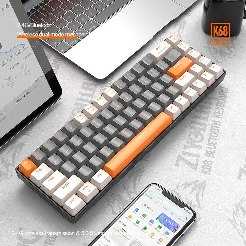 SwiftKey™ K68 Dual-Mode Wireless Mechanical Keyboard