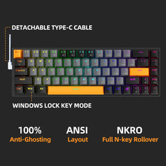 MACHENIKE K500-B68 65% Mechanical Gaming Keyboard