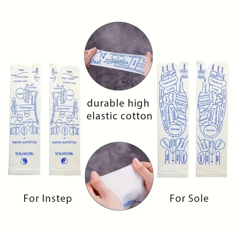 Acupressure Foot Massage Socks with Massage Tools