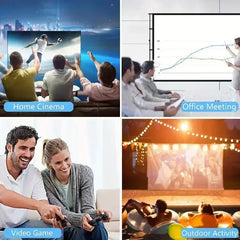 Portable Mini Movie Projector for Outdoor Camping and Home Theater