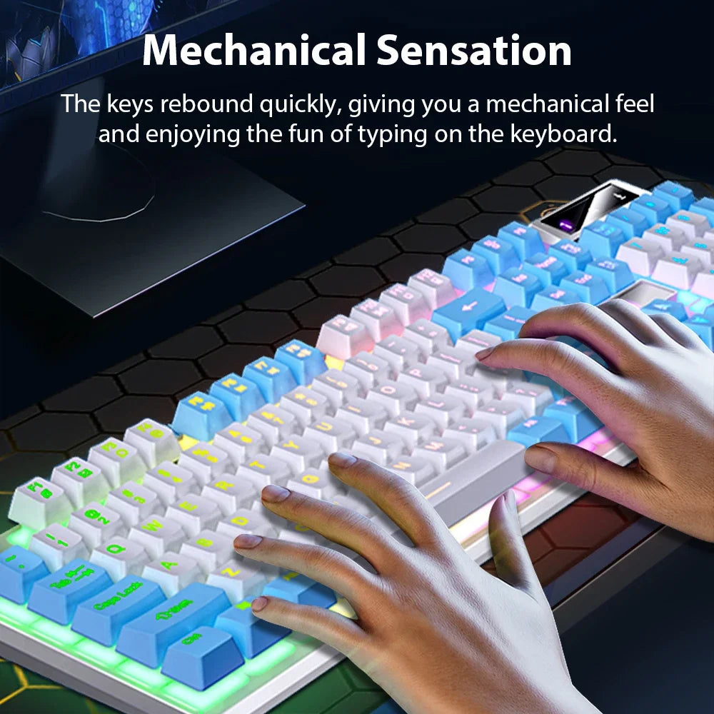 Game Falcon™ 104-Key Waterproof Gaming Keyboard