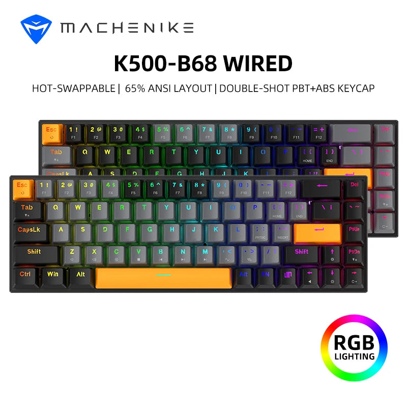 MACHENIKE K500-B68 65% Mechanical Gaming Keyboard