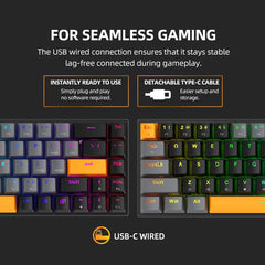 MACHENIKE K500-B68 65% Mechanical Gaming Keyboard