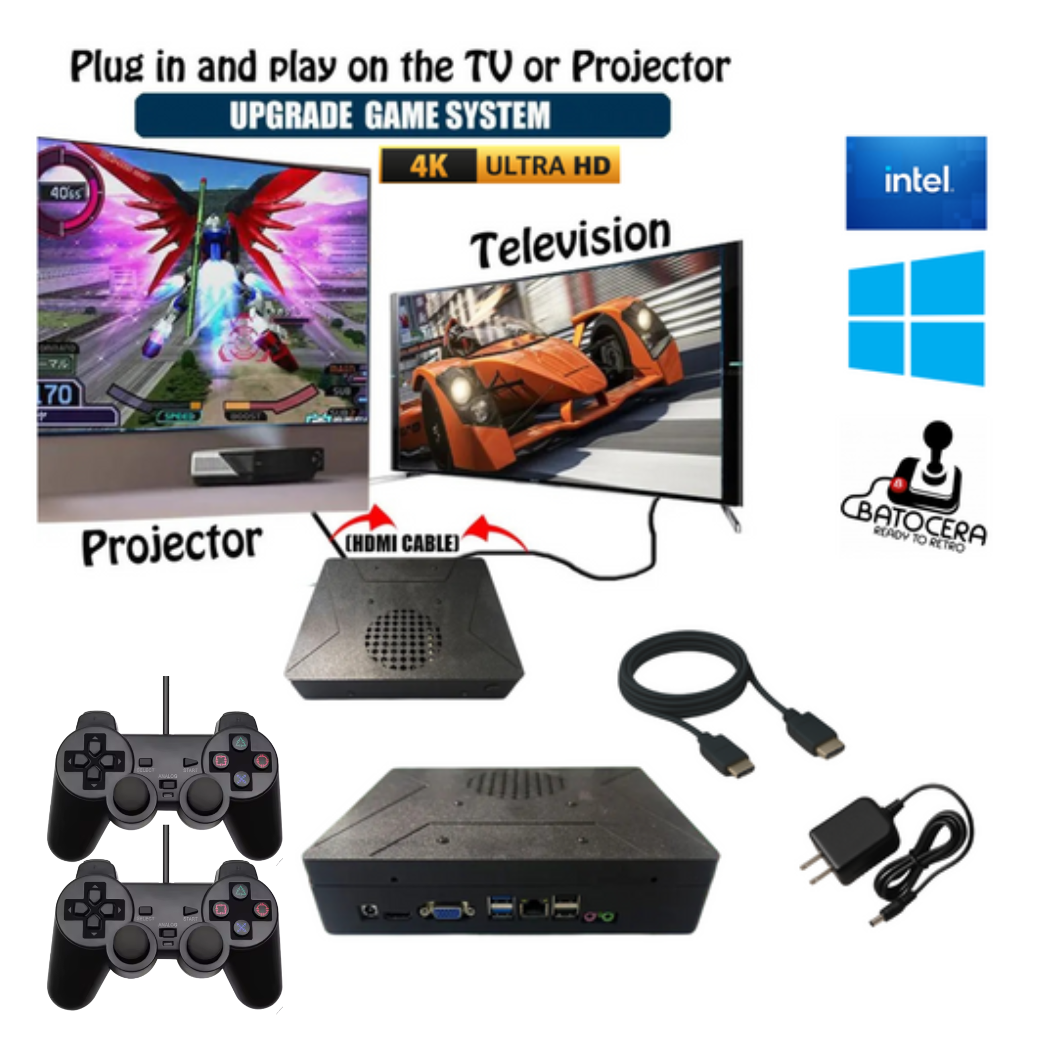 HyperBase™ Retro Series | 100,000+ Preloaded Games | Wii, Xbox, PS3, PS2, N64 80+ Systems