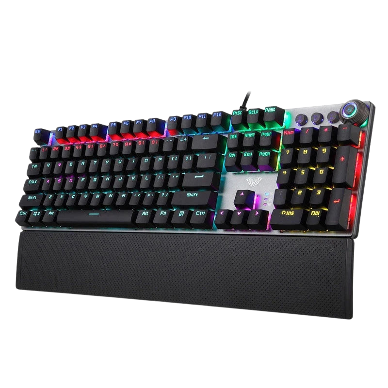 AULA F2088 Mechanical Gaming Keyboard with Backlit and Wrist Support